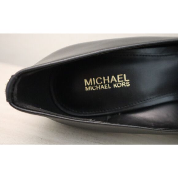 MICHAEL Michael Kors 40S4AMHP1L Women's Sz 8M Black Amara Leather Pumps - Picture 5 of 10
